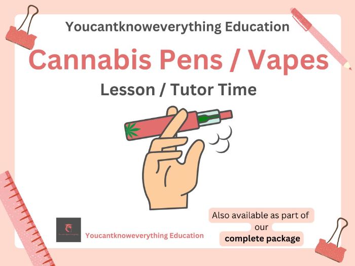 Cannabis Vapes / Pens Tutor Time