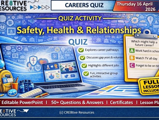 Safety, Health & Relationships PSHE End of Term / Unit Quiz