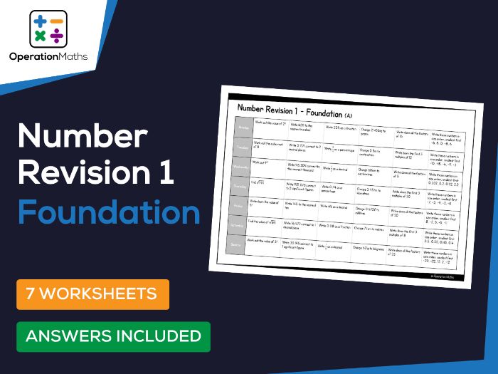 Number Revision 1 - Foundation