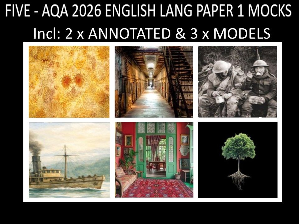 FIVE - AQA PAPER 1 | 2026 FULL MOCKS | ANNOTATED | MODELS