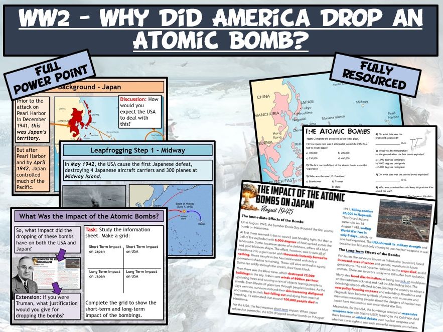 WW2 - Why Did the U.S. Drop the Atomic Bomb?