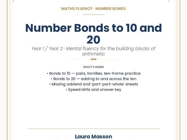 Number Bonds to 10 and 20