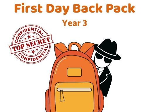 First Day Backpack - Year 3