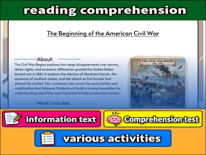 The Beginning of the American Civil War | Comprehension 91����t