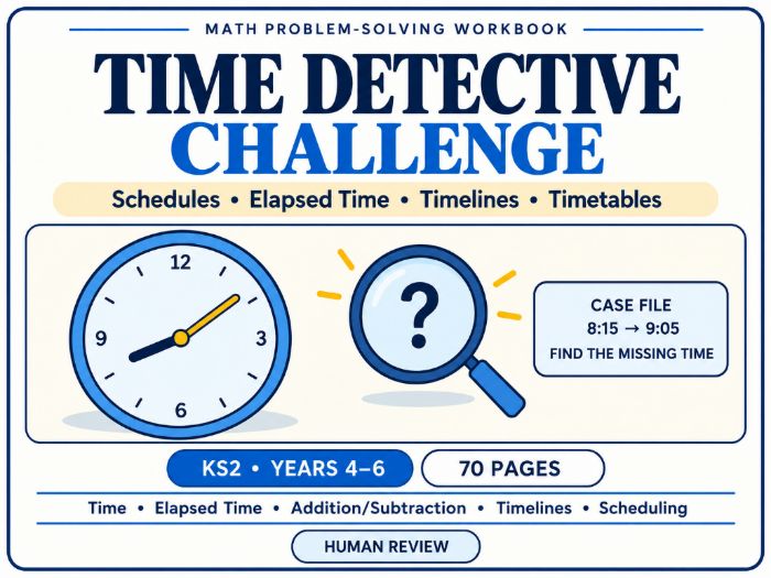 Time Detective Challenge | KS2 Years 4–6 | 70 Pages