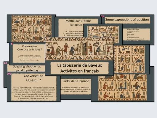 French GCSE / Adult French – La Tapisserie de Bayeux – Speaking & Grammar Activities
