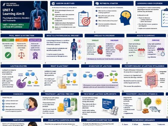 AAQ BTEC (level 3) Medical Science Unit 4 Diseases,Disorders,Treatments and Therapies Learning Aim B