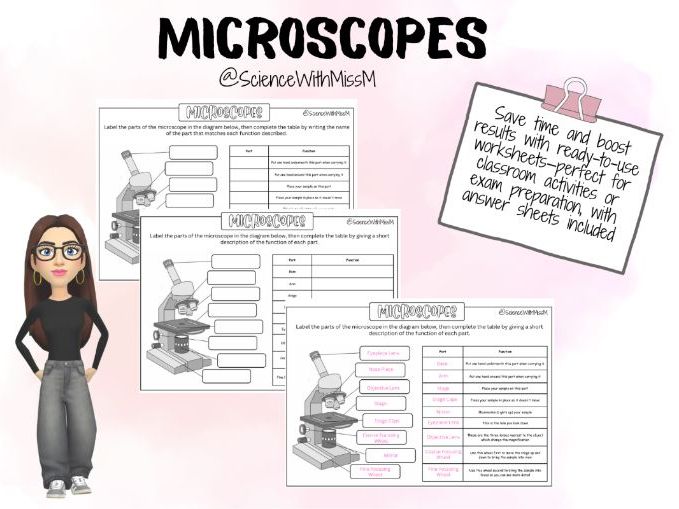Microscope Worksheet KS3/KS4