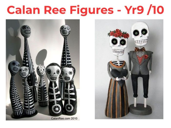 Design a 2D or 3D figure inspired by artist Calan Ree