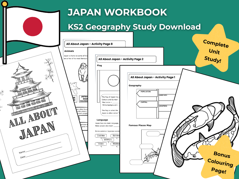 Japan KS2 Geography Activity | Workbook