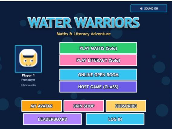 Educational computer game for literacy and maths.