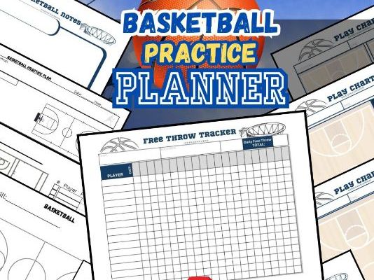 Basketball Practice Planning Sheets 8.5x11" | 10 digital downloads | basketball coach plans | basket