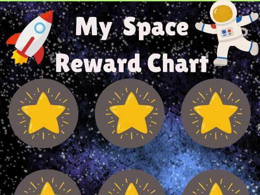 Space themed Reward Chart - For positive Behaviour