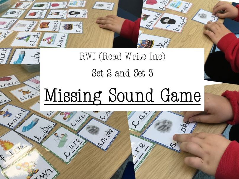 RWI Set 2 and Set 3- MISSING SOUND GAME- Read Write Inc- PHONICS