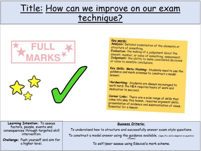 Edexcel IGCSE: Paper 1 USSR Skills