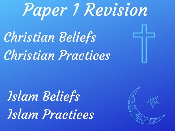 AQA GSCE  RS Paper 1  Revision Pack  - Christianity and Islam