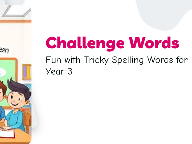 Y3 Spelling words - 6 lessons PPT