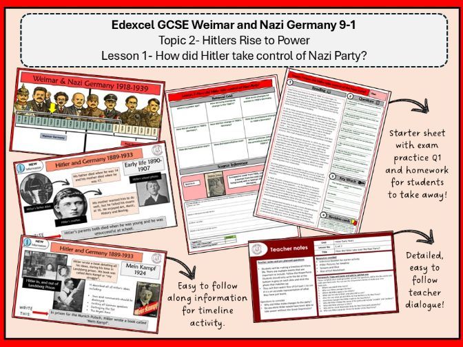 Lesson1 - How did Hitler take control of the Nazi Party?