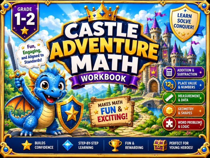 1st & 2nd Grade Math Worksheets | Addition, Subtraction, Multiplication & Word Problems
