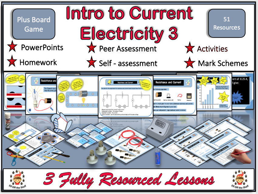 Current Electricity Intro 3  Plus Board Game KS3