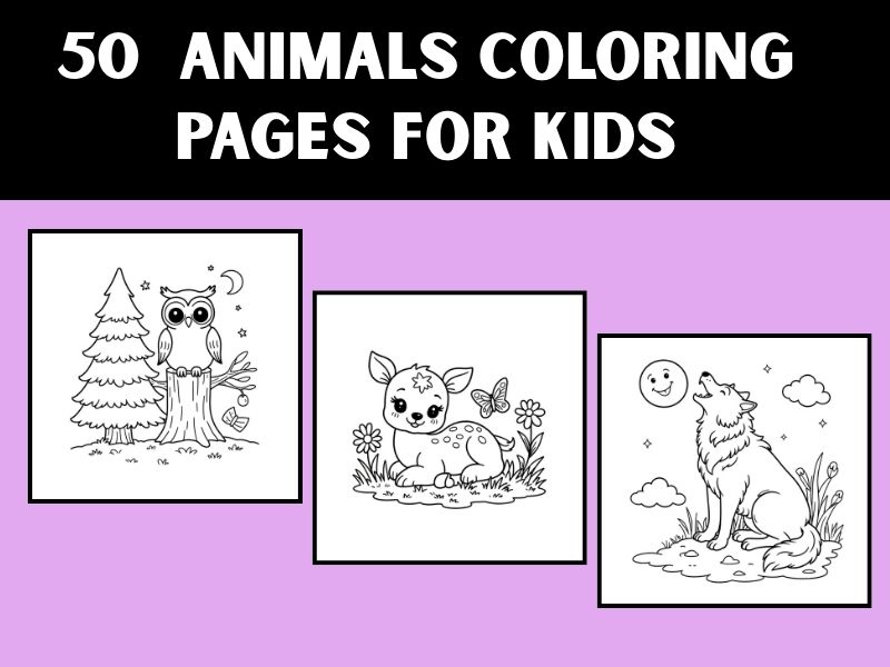 Animals Coloring Pages for Kids