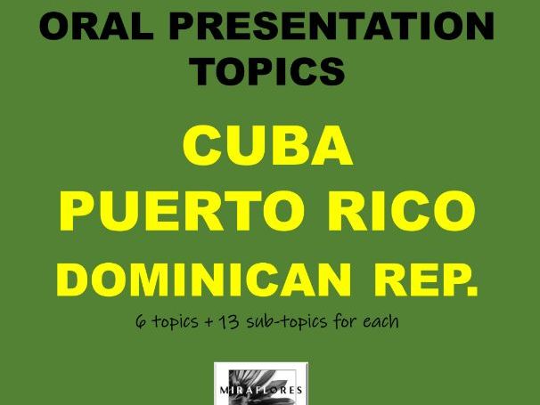 Oral Presentation Topics - THE CARIBBEAN – Fabulous Fun Topics