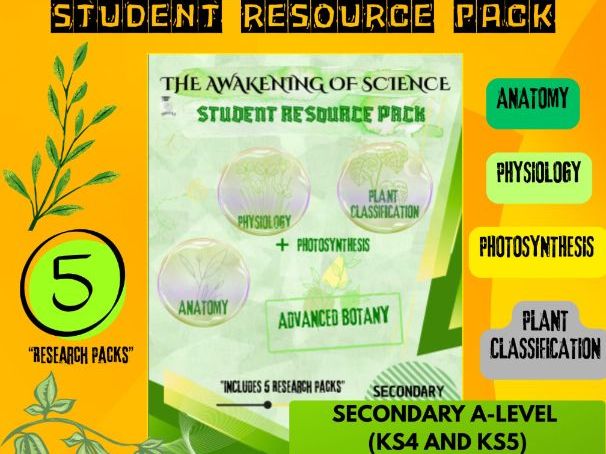 Advanced Botany: 5 Research Packs Bundle (GCSE & A-Level Biology)