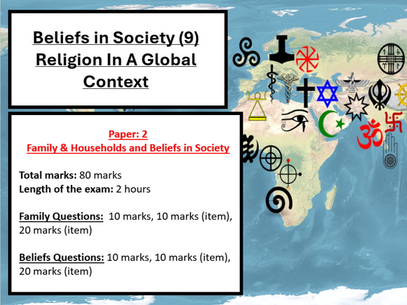 Sociology – Beliefs in Society: Religion In A Global Context Activity Booklet