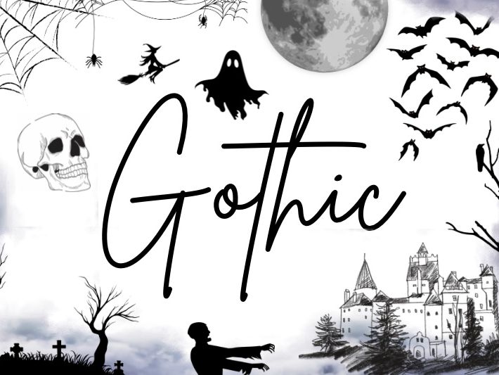 Gothic Praise Postcard