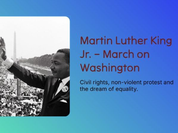 KS3 Black History Month – Martin Luther King Jr.: The March on Washington