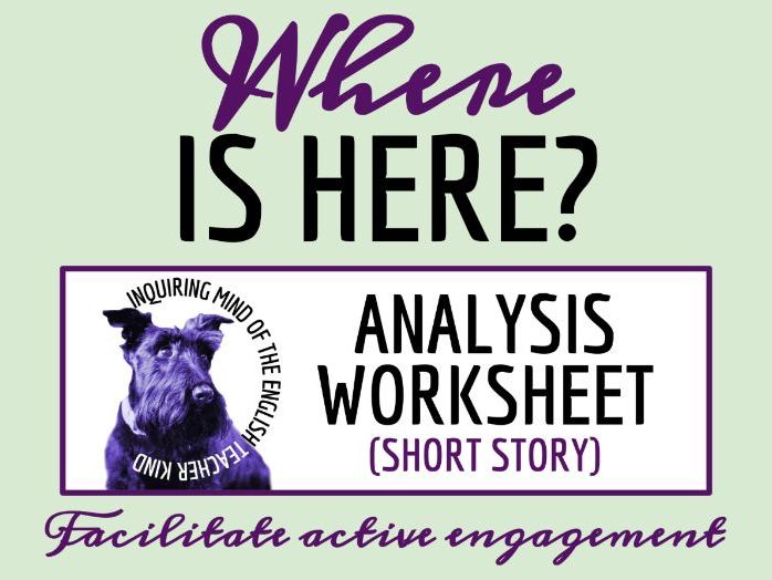 "Where Is Here?" by Joyce Carol Oates Close Reading Analysis Worksheet (Gothic Short Story)