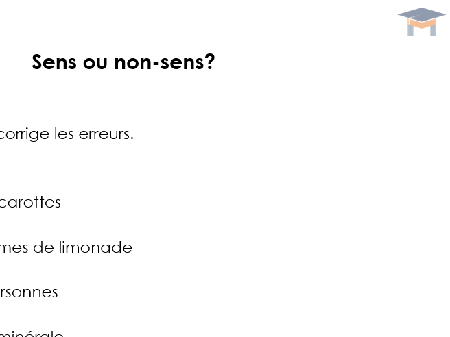 French - Possible quantities or not?