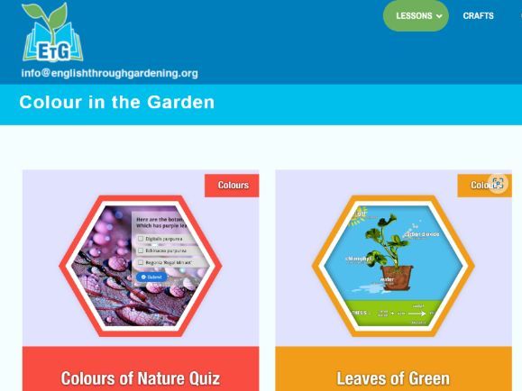 English Through Gardening - Colours