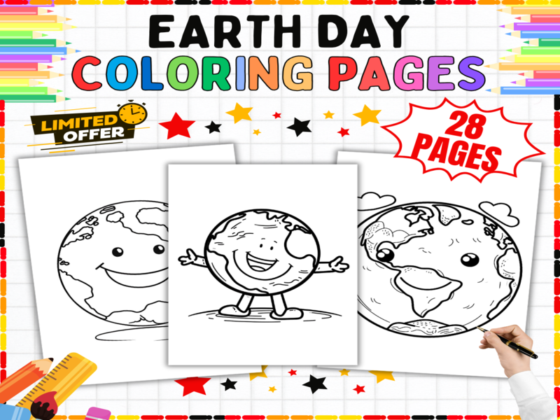 Earth Day Colouring Pages - Planet Earth Colouring Sheets |Environment Activities for Primary School