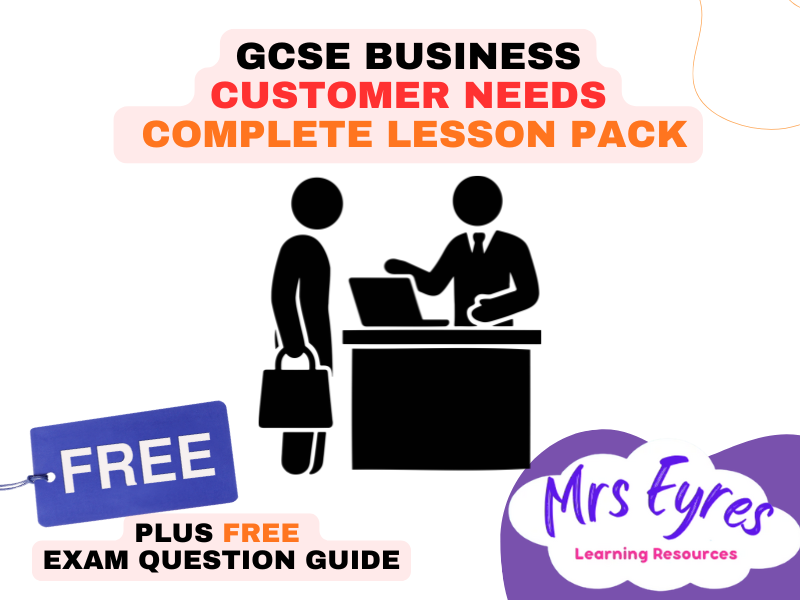 GCSE Business Customer Needs – Complete Theme 1 Lesson Pack (SEND Friendly & Cover Ready)