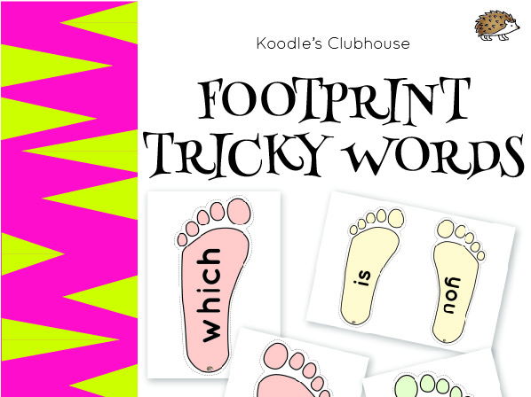 Footprint Tricky words