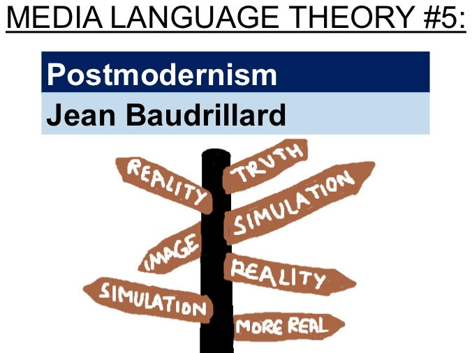 Postmodernism - Jean Baudrillard (media language theory #5)