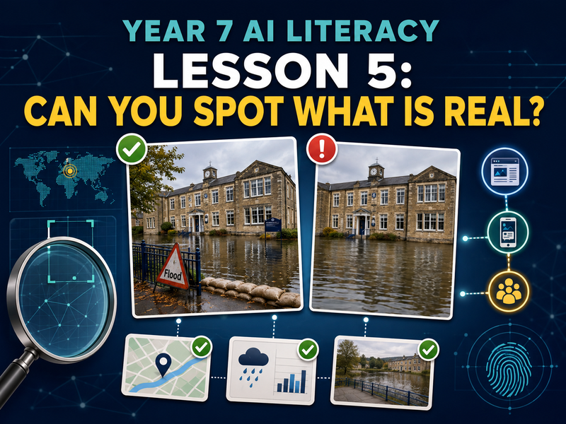 Year 7 AI Literacy Lesson 5: Can You Spot What Is Real?