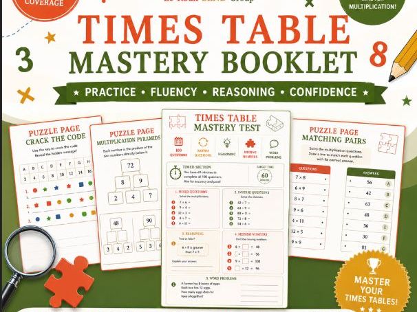 Times Tables Mastery Booklet
