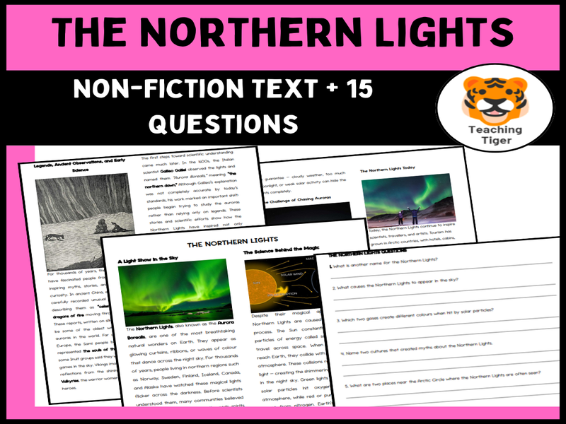 Northern Lights Reading Comprehension | KS2 Non-Fiction + Questions