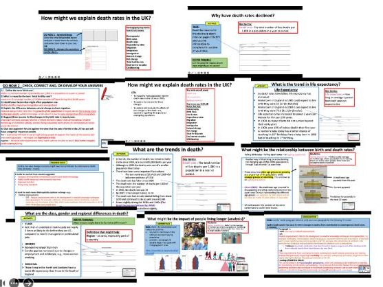 AQA A-level Sociology Families: Demography - Deaths