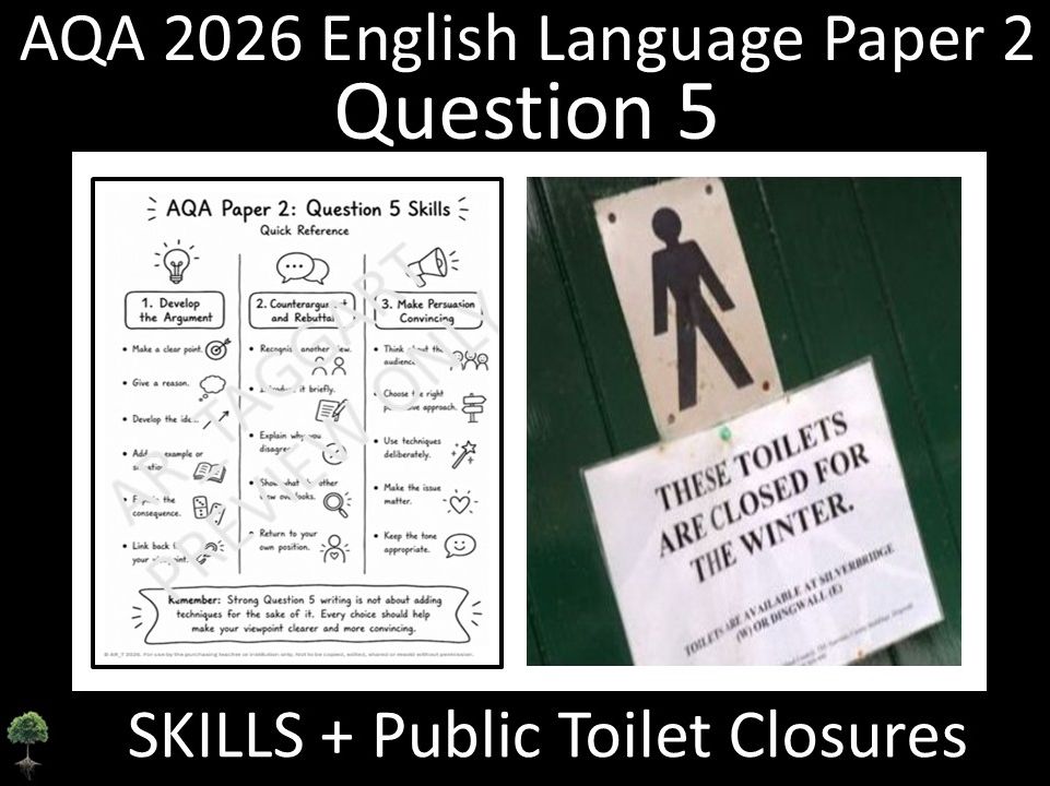 Question 5: AQA 2026 English Language Paper 2 | Skills + Public Toilet Closures