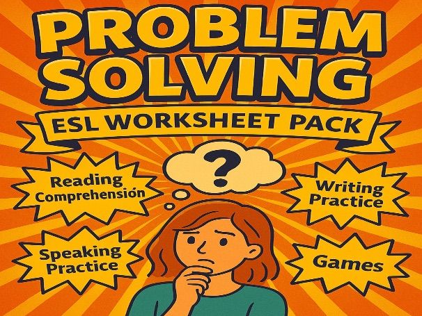 Problem Solving ESL Worksheets for Middle School