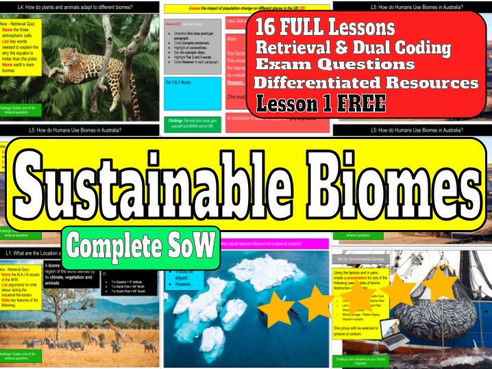 Specification Biomes and Sustainable Agriculture