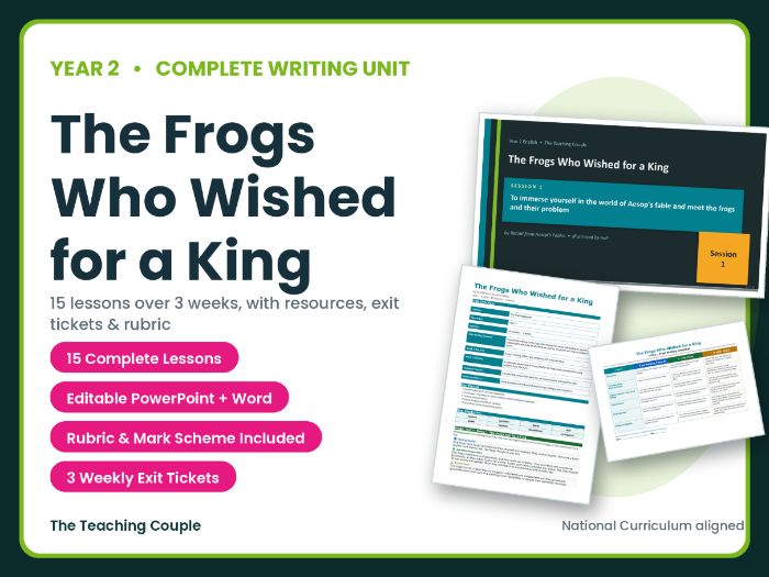 The Frogs Who Wished for a King | Year 2 English Unit