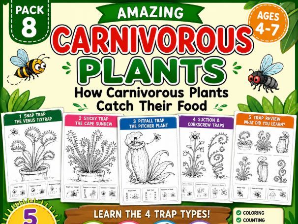 Amazing Carnivorous Plants – How Carnivorous Plants Catch Their Food | Pack 8