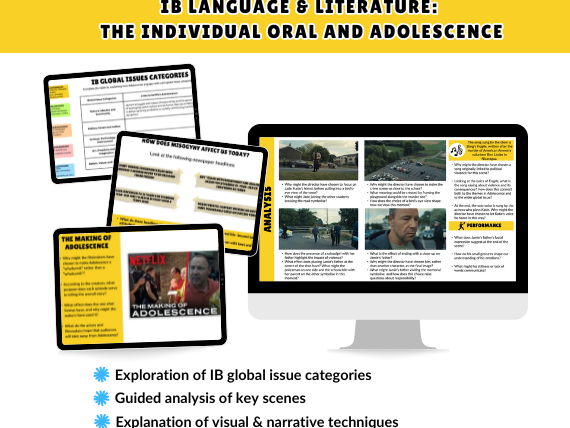 IB Language & Literature: The Individual Oral and Adolescence