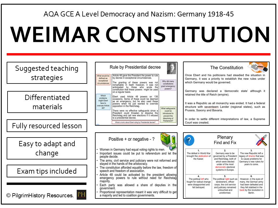 Weimar Constitution – Success or Failure? | AQA A Level History