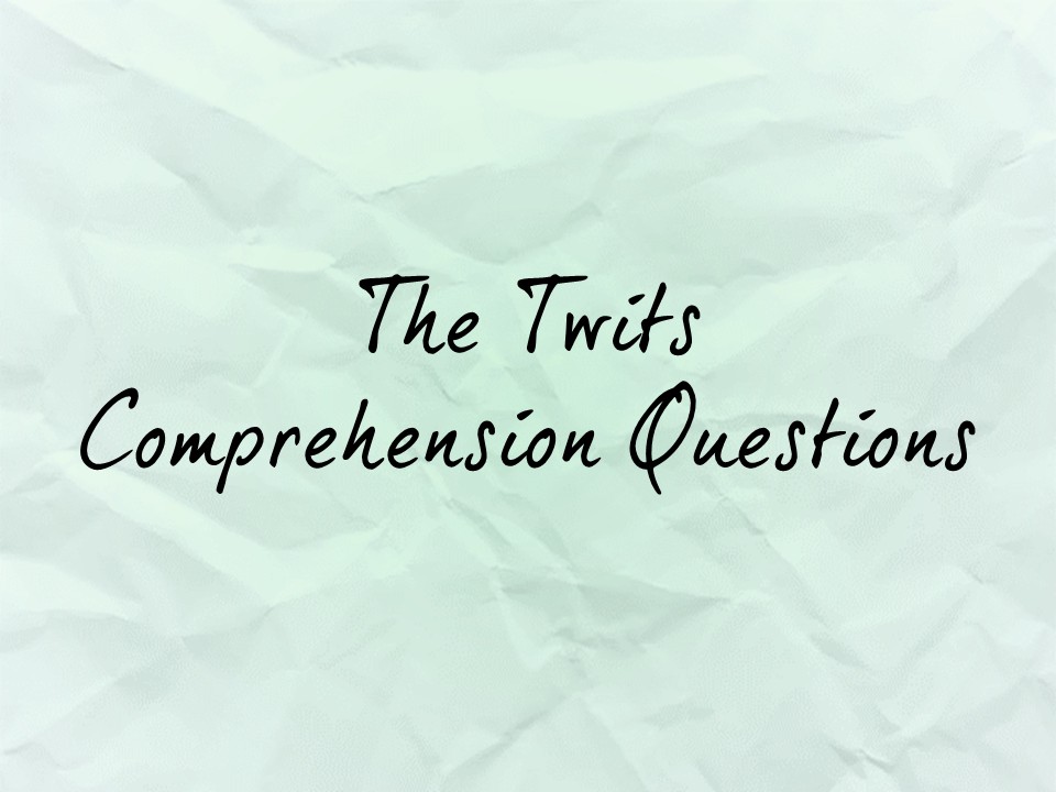The Twits Comprehension Questions