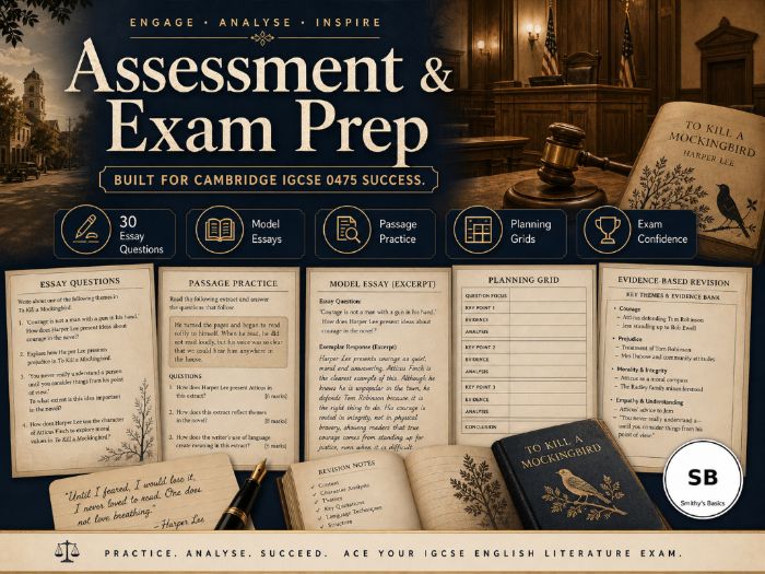 "To Kill a Mockingbird" - A stunning visually appealing complete teaching pack from Smithy's Basics
